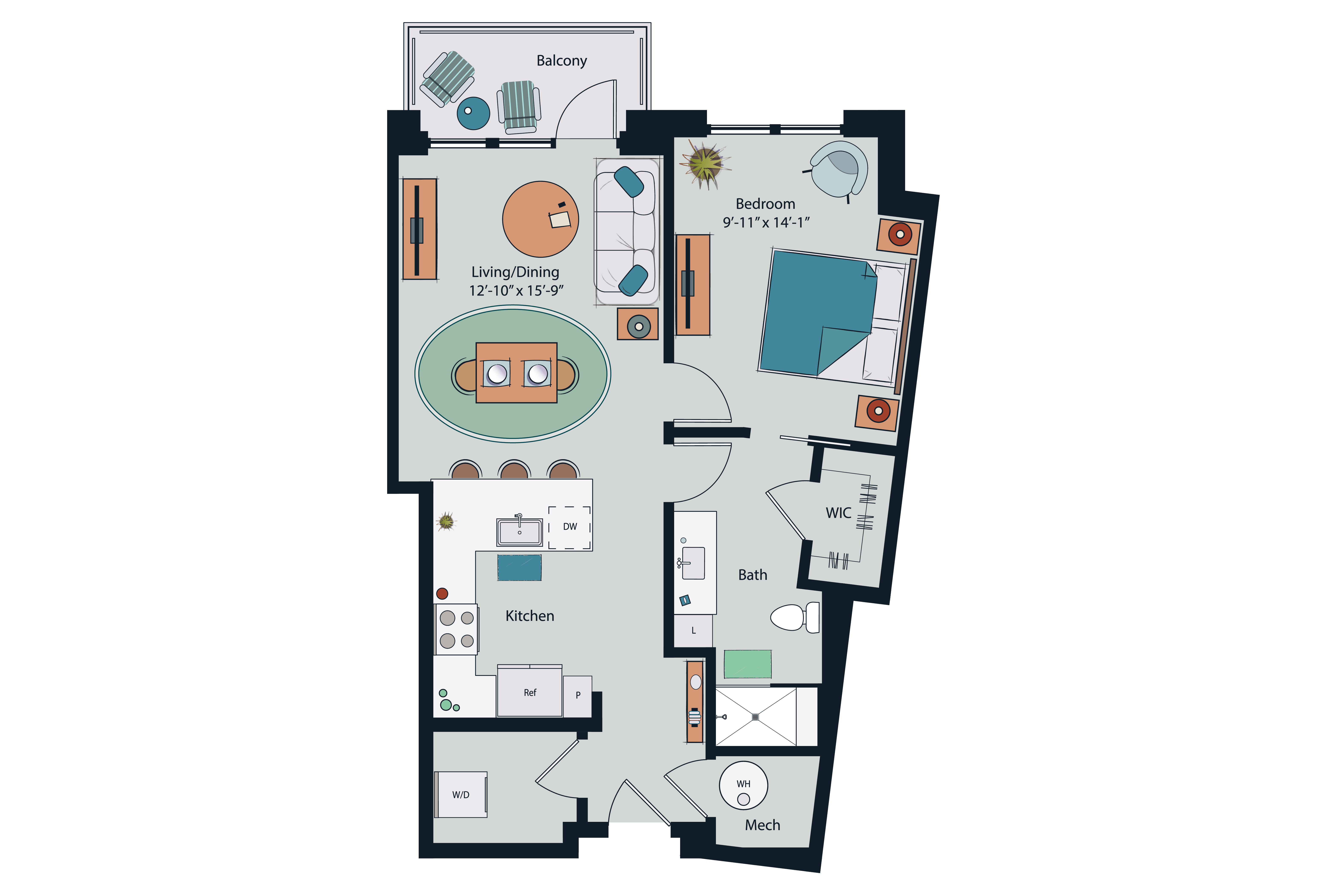 Floor plan layout diagram for A9